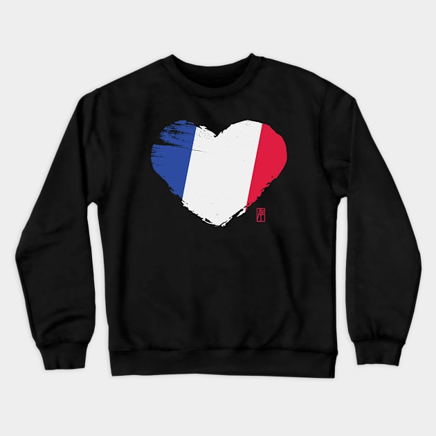 I love my country. I love France. I am a patriot. In my heart, there is always the flag of France. Crewneck Sweatshirt by ArtProjectShop